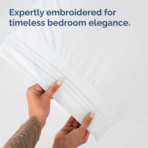 CGK Unlimited king pillow case: wrinkle-resistant finish keeps bedtime looks neat.