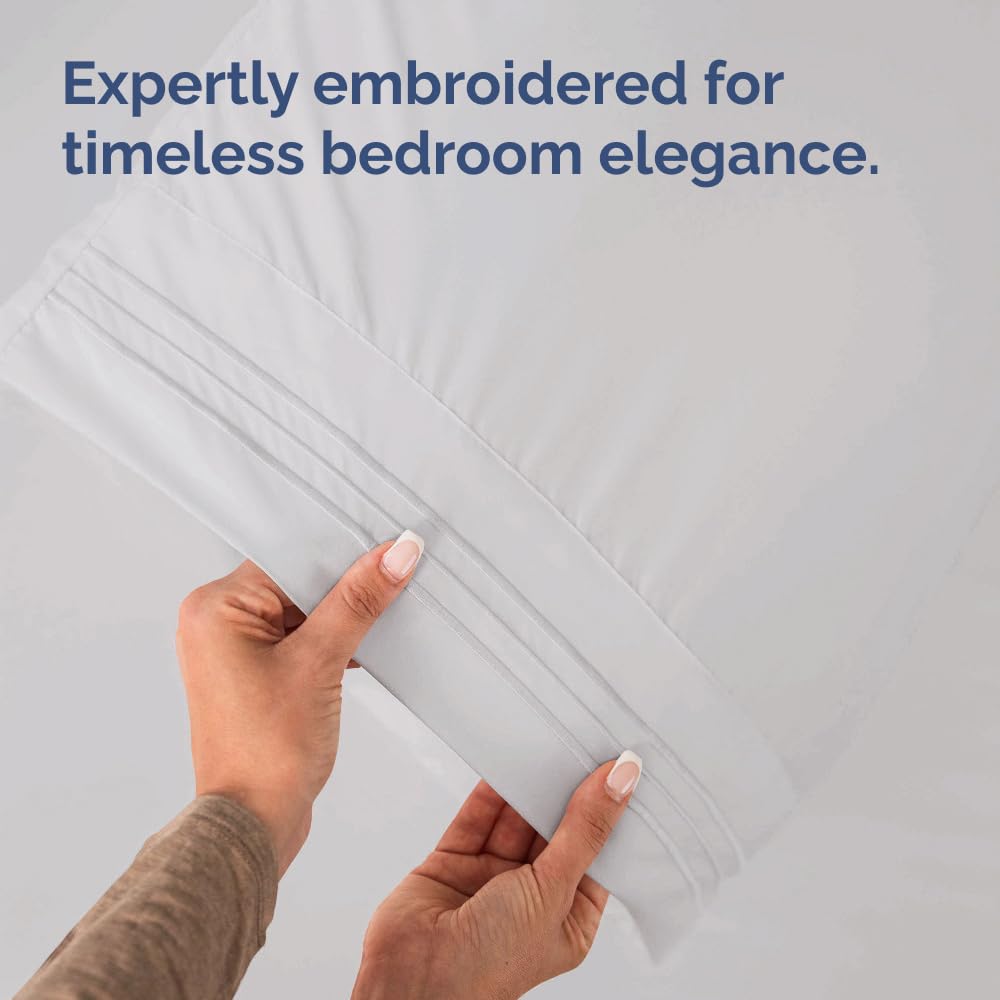 CGK Unlimited king pillow cases fit 20x40 pillows securely