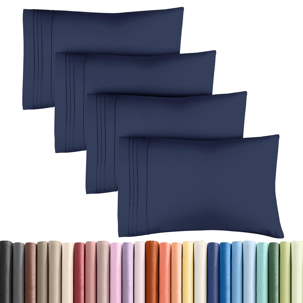 CGK Unlimited king pillow cases 4-pack cover, durable for long-lasting use