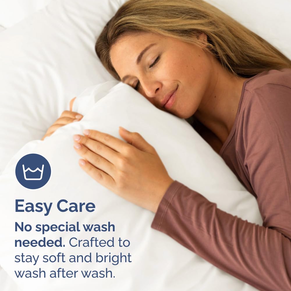 Machine washable king pillow cases for easy maintenance and quick refresh.