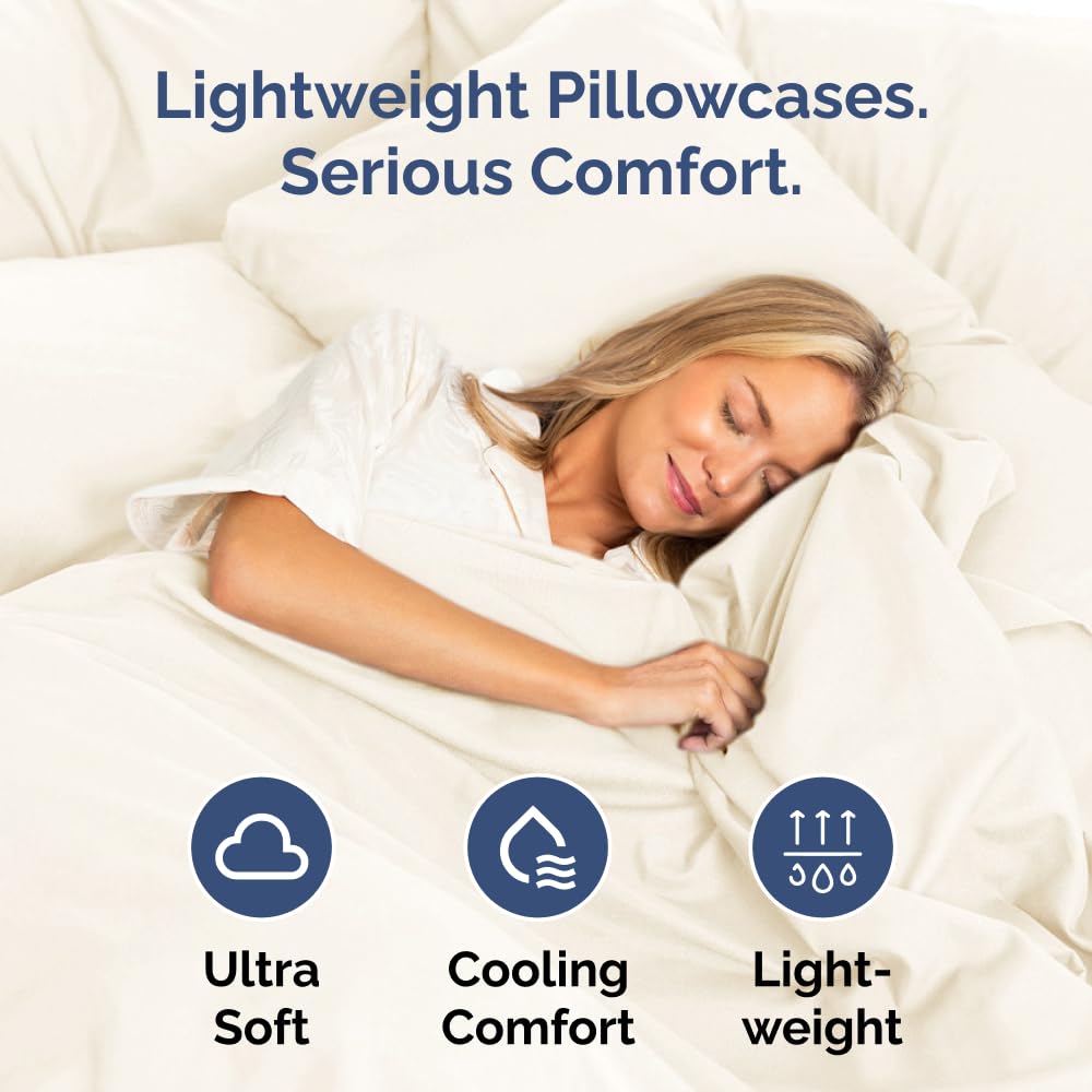CGK Unlimited king pillow cases set 4 - durable seams for lasting everyday use