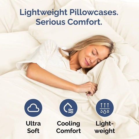 CGK Unlimited king pillow cases set 4 - durable seams for lasting everyday use