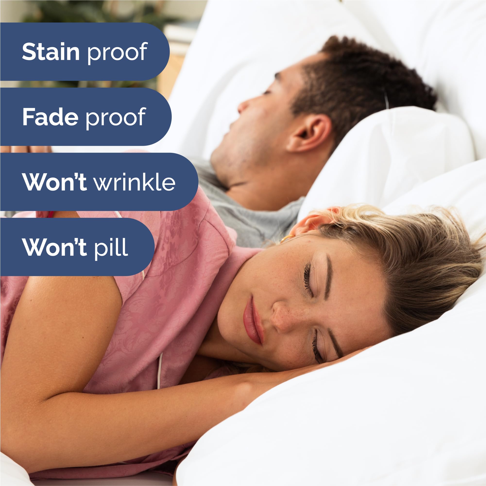 CGK Unlimited King brushed microfiber texture feels lightweight and smooth.