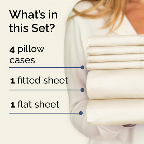 CGK Unlimited King fitted sheet on tall mattress showing deep-pocket fit.