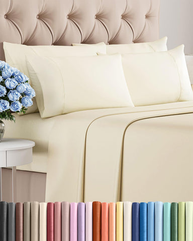 CGK Unlimited King flat sheet with silky, breathable finish for cooling comfort.