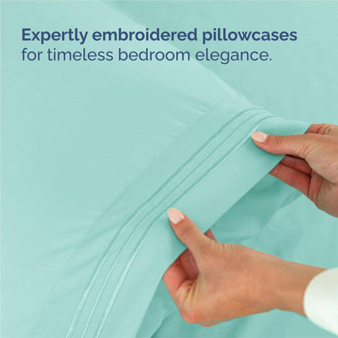 CGK Unlimited breathable cooling sheets help regulate sleep temperature.