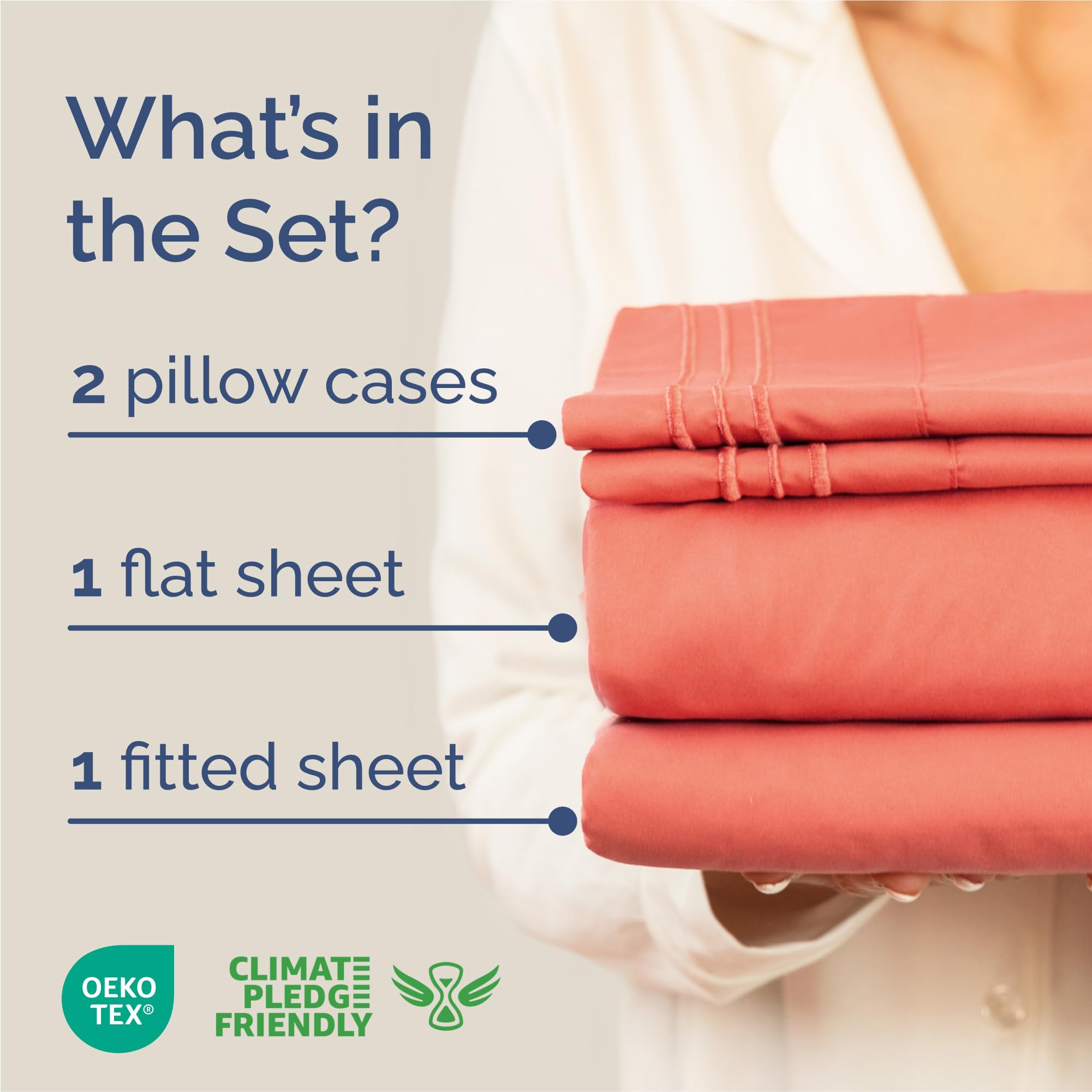 CGK Unlimited King Size Sheet Set breathable fabric for cool nights