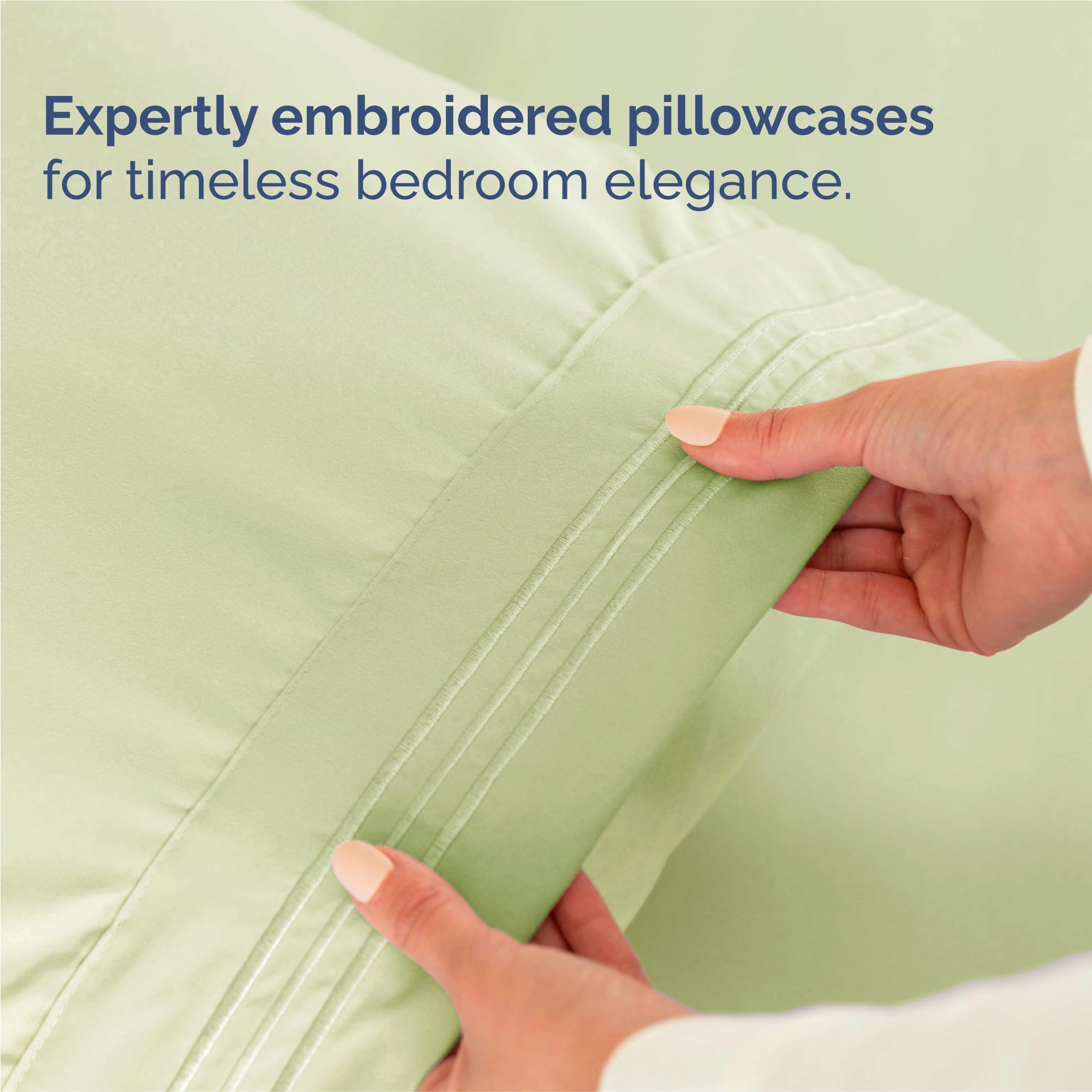 CGK Unlimited breathable sheets promote airflow for cool, comfortable nights.