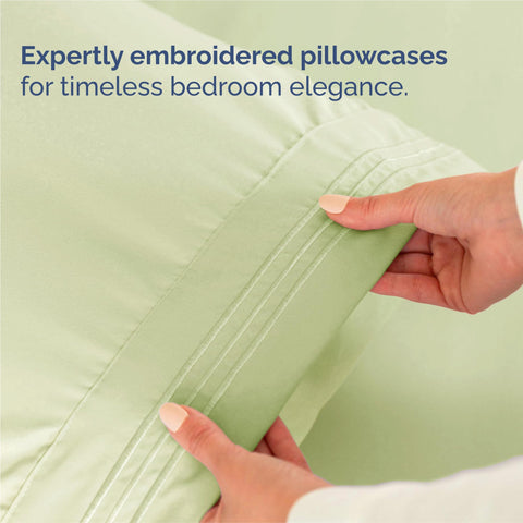 CGK Unlimited breathable sheets promote airflow for cool, comfortable nights.