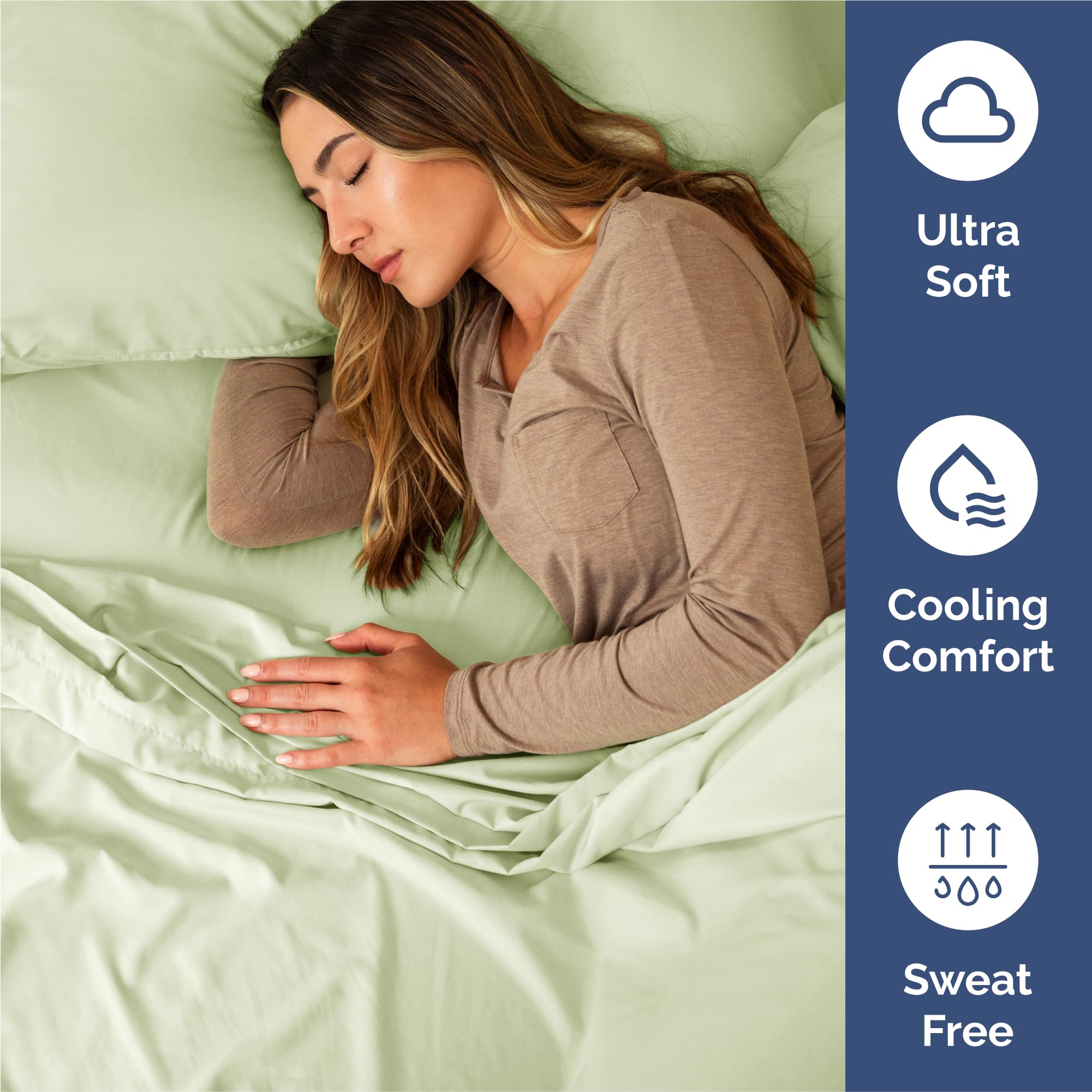 CGK Unlimited deep-pocket feature securing sheets on taller mattresses for a neat surface.