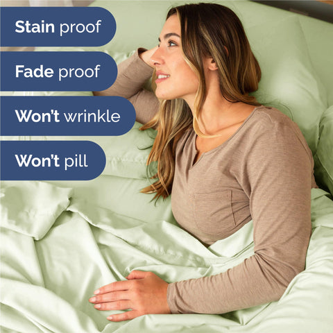 CGK Unlimited close-up of double-brushed microfiber yarns delivering a silky, lightweight touch.