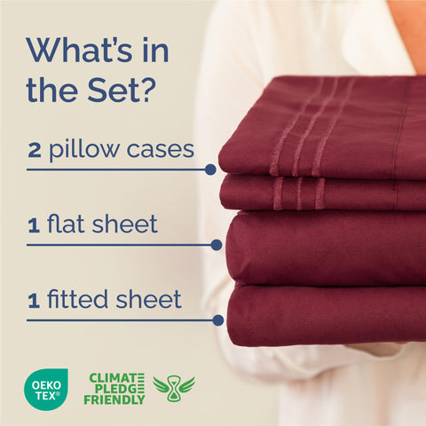 CGK Unlimited king size fitted sheet demonstrates deep pockets for secure mattress fit.