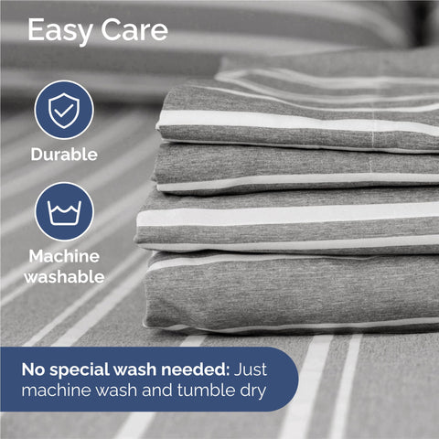 CGK Unlimited king-size sheet set deep pockets fit—works with most mattresses