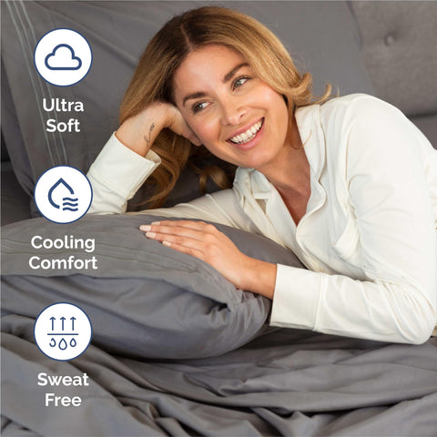 CGK Unlimited dark grey pillow case 2 for breathable comfort