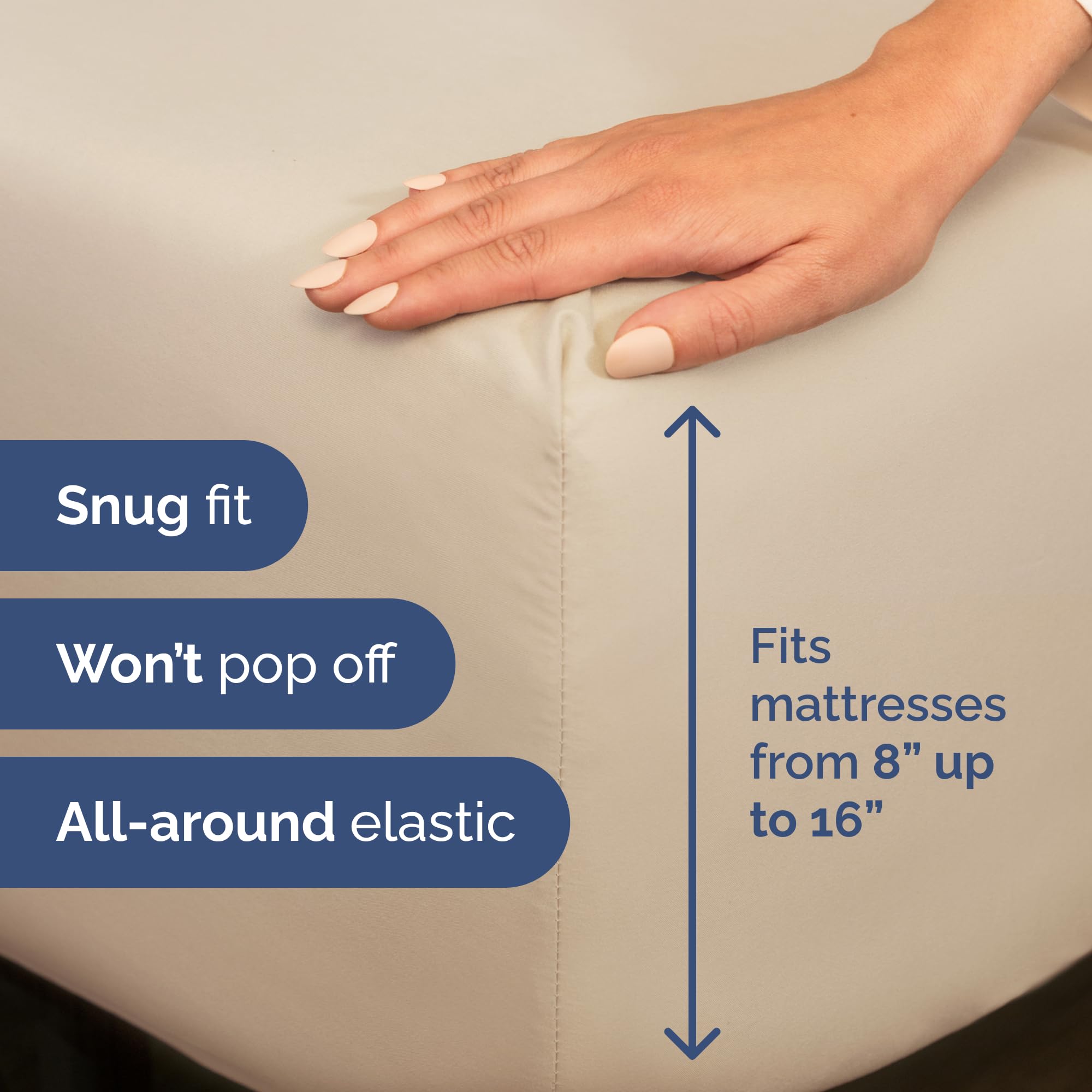 CGK Unlimited king-size sheet set features a soft, silky touch for a comfortable night.