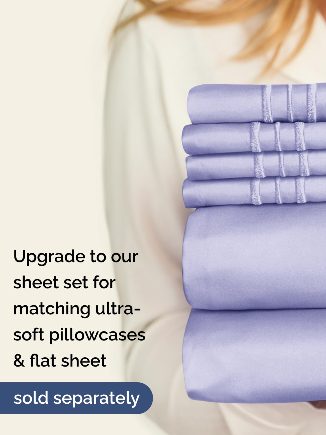 CGK Unlimited lavender bedroom ambience evokes hotel luxury at home.