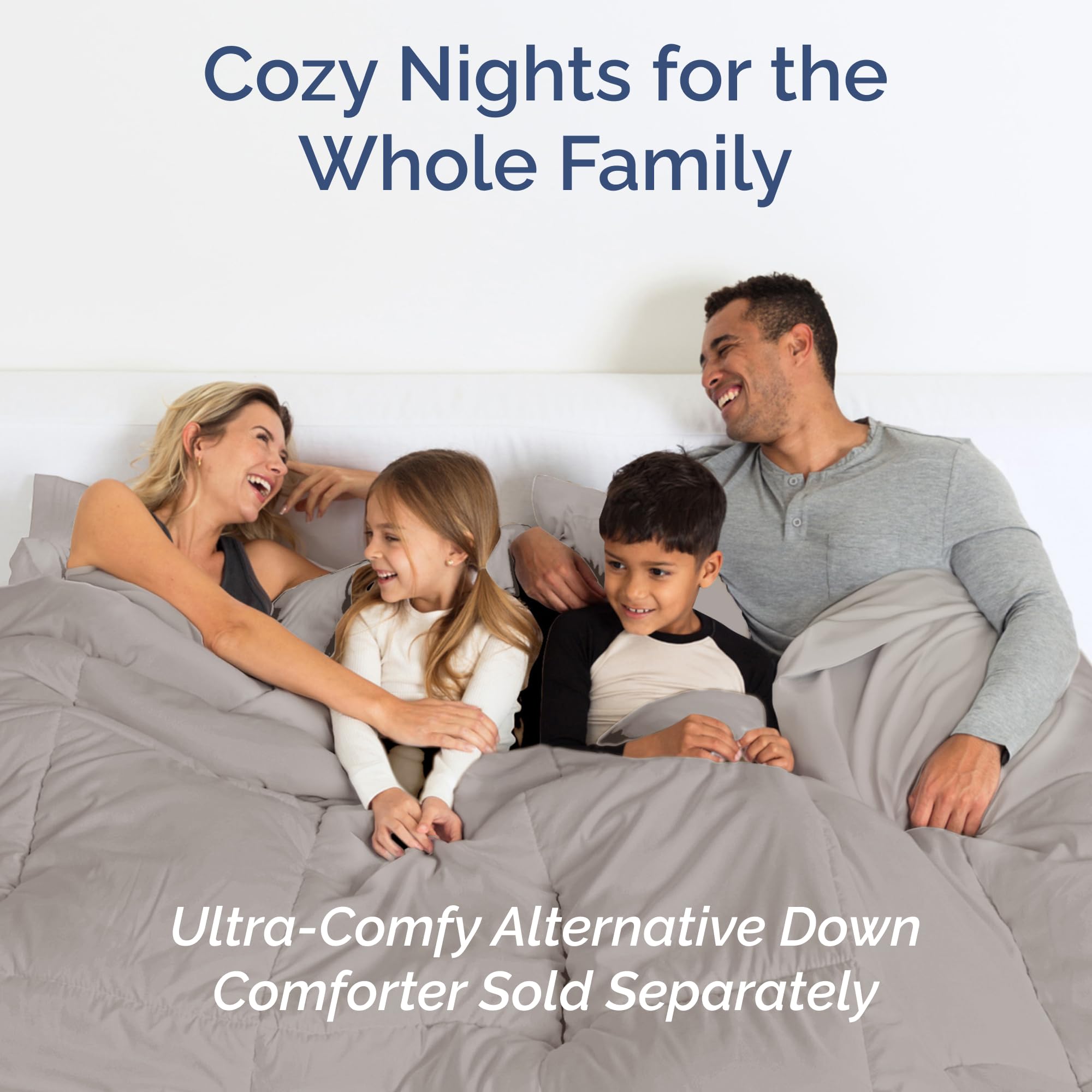 CGK Unlimited light grey sheets offer versatile, comfortable styling.