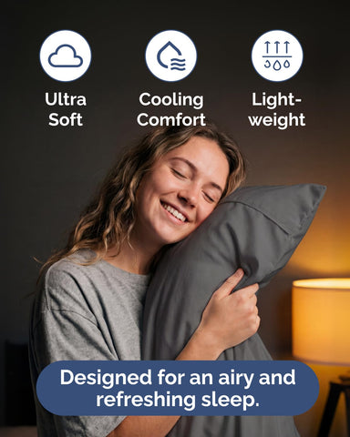 CGK Unlimited lightweight queen pillowcase 1 offers soft, easy care comfort