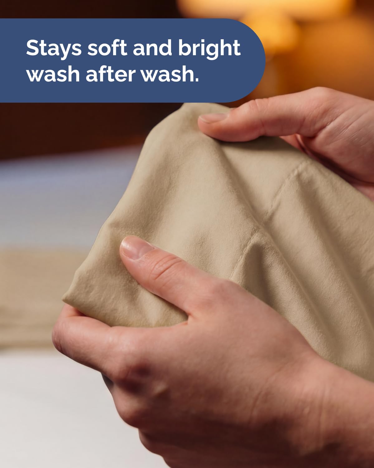 CGK Unlimited folding packaging image highlights easy-care design.