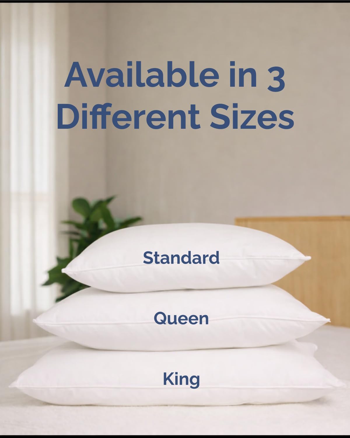 CGK Linens ultra-thin pillows on bed, cozy guest room setup.