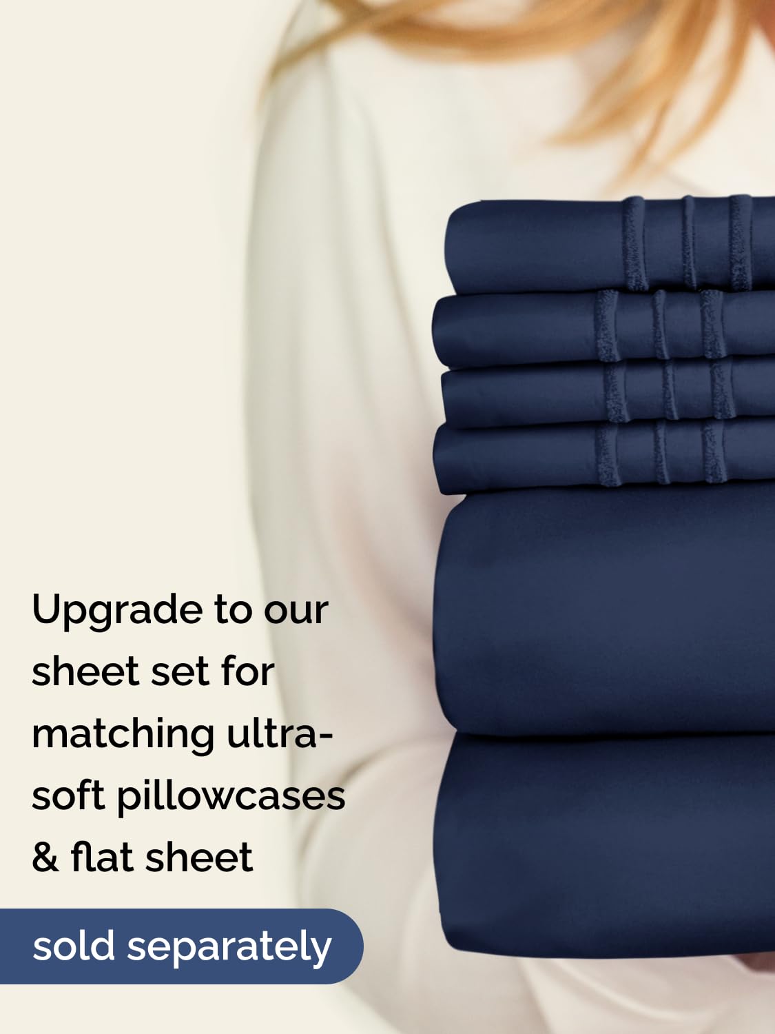 CGK Unlimited navy blue cal king sheet conveys luxury sleep at home