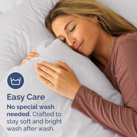 CGK Unlimited machine washable pillow cases for easy care