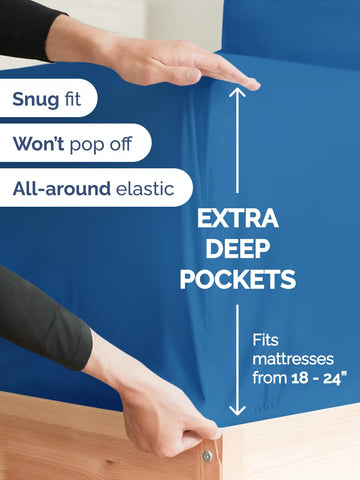 Soft microfiber sheets from CGK Unlimited feel light, breathable, and luxurious.