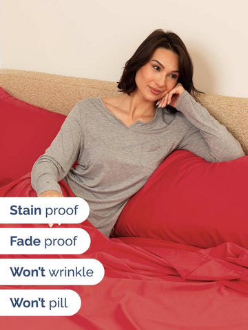 CGK Unlimited micro-fiber queen sheets feel incredibly soft and breathable.