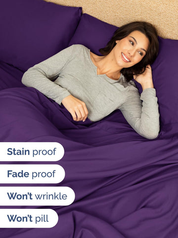 CGK Unlimited microfiber sheets feel softer than cotton, with a lightweight, breathable touch.