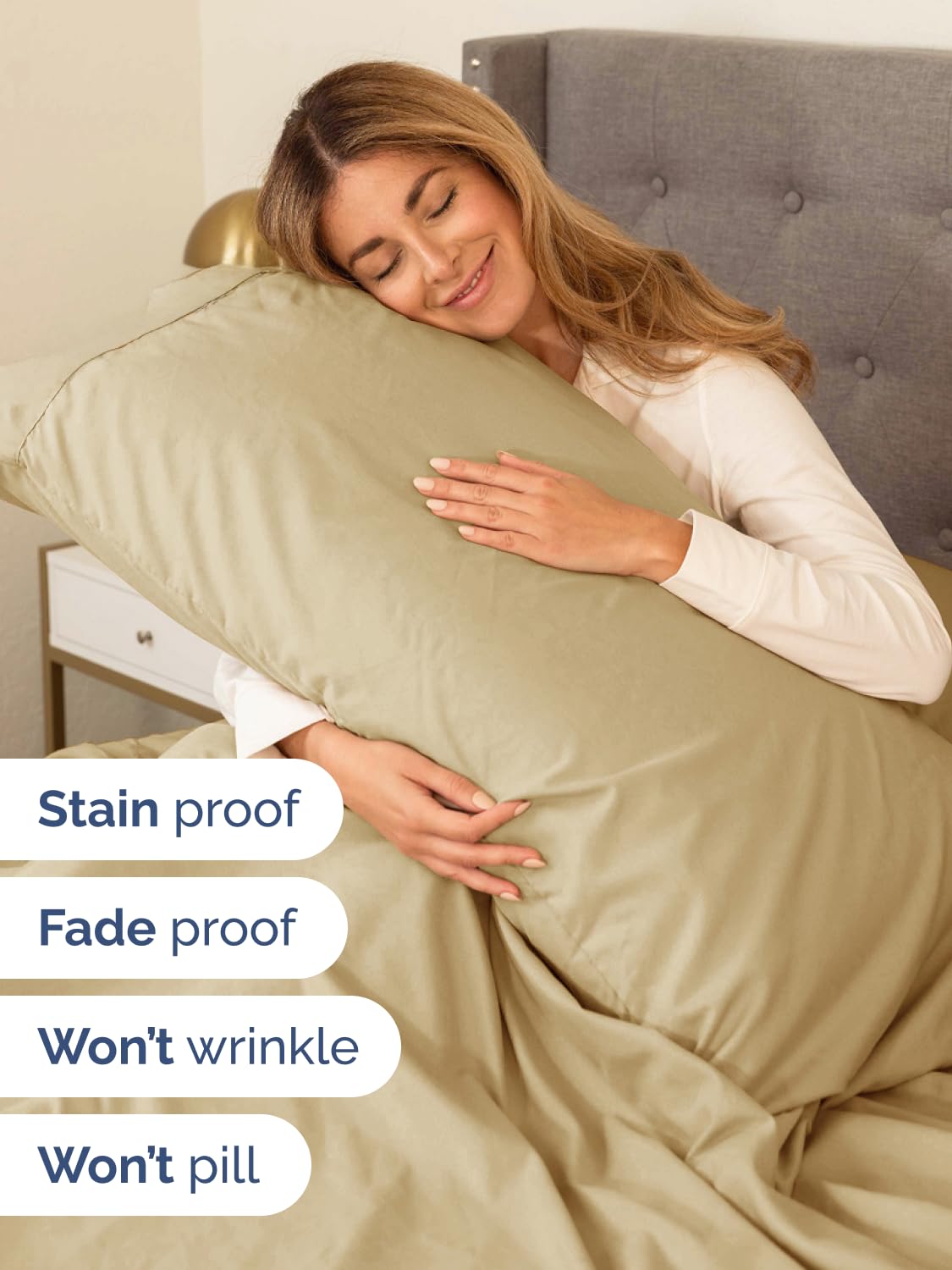 CGK Unlimited microfiber bedding feels ultra-soft and breathable for comfortable nights.