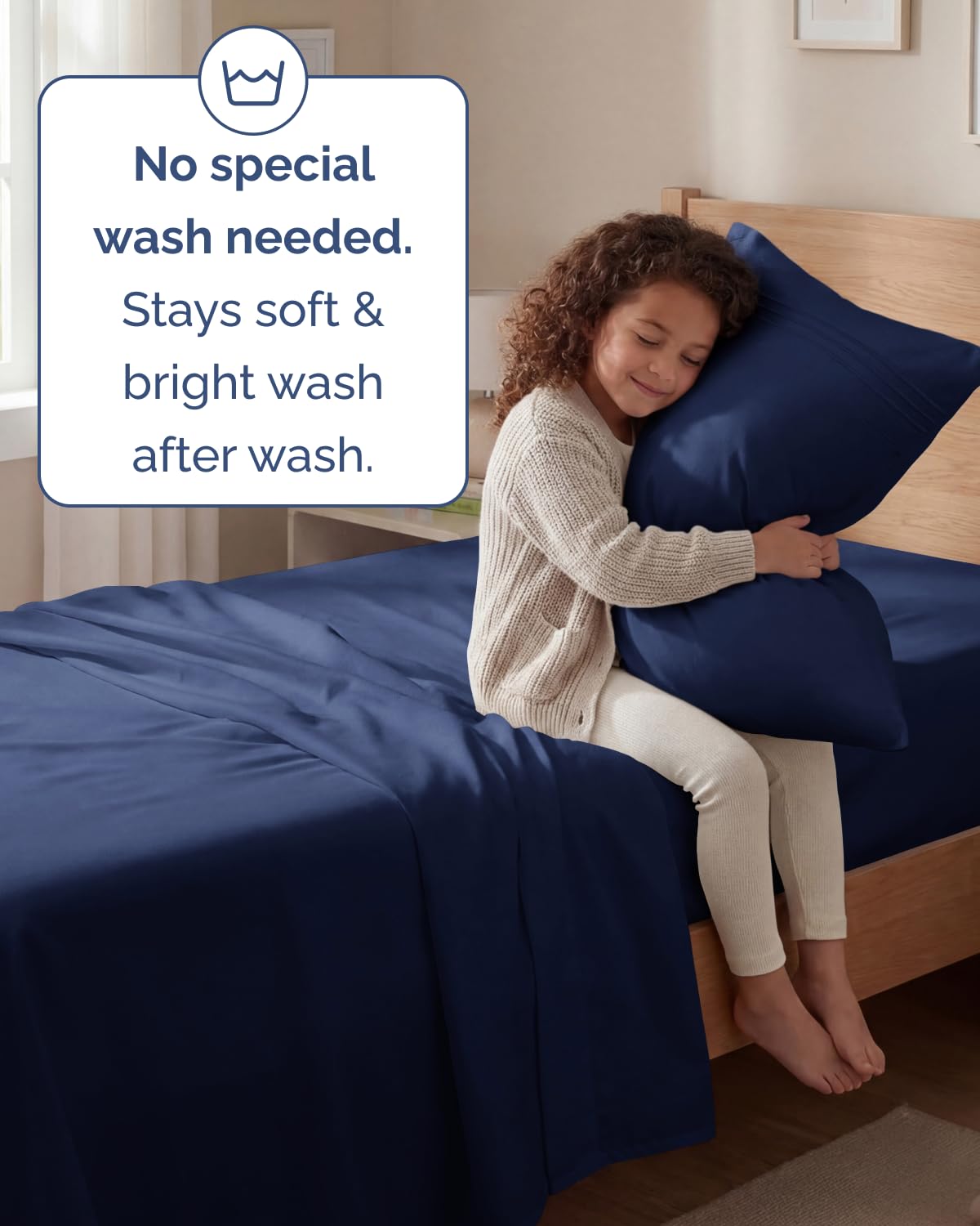 CGK Unlimited navy blue close-up highlights premium microfiber texture