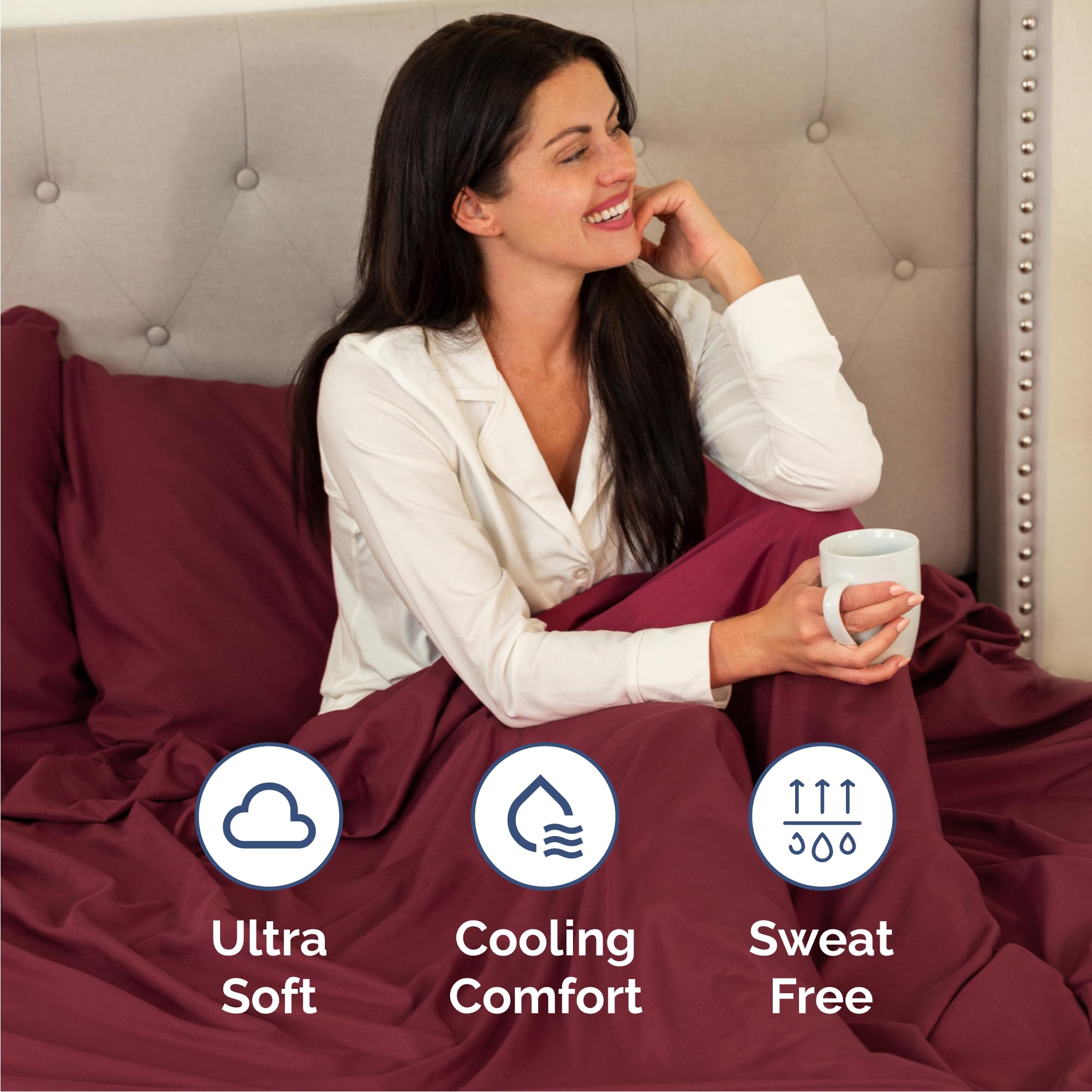 CGK Unlimited pillow cases 40x20 provide soft texture and wrinkle-free presentation.