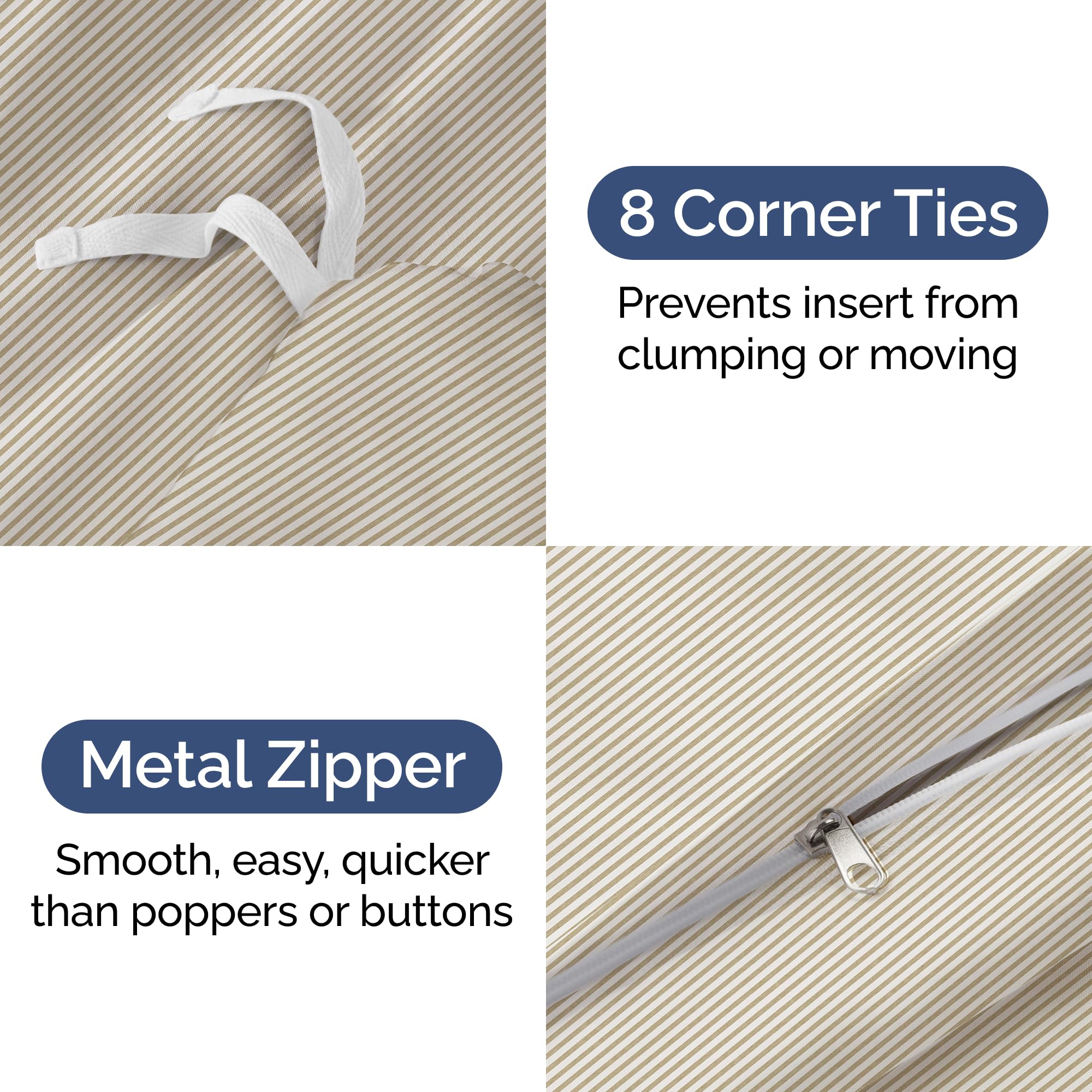 CGK Unlimited pillow shams closeup for king-size bed setup