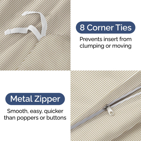CGK Unlimited pillow shams closeup for king-size bed setup