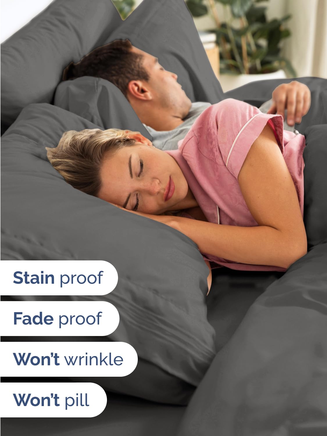CGK Unlimited pillowcases with secure enclosure for tidy look.
