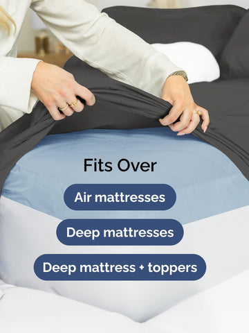 CGK Unlimited pillowcases with secure closures create a neat, secure sleep setup.