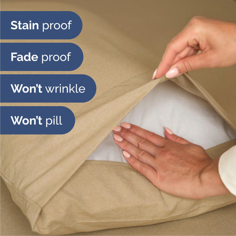 CGK Unlimited breathable fabric highlights cooling nights and airy sleep.