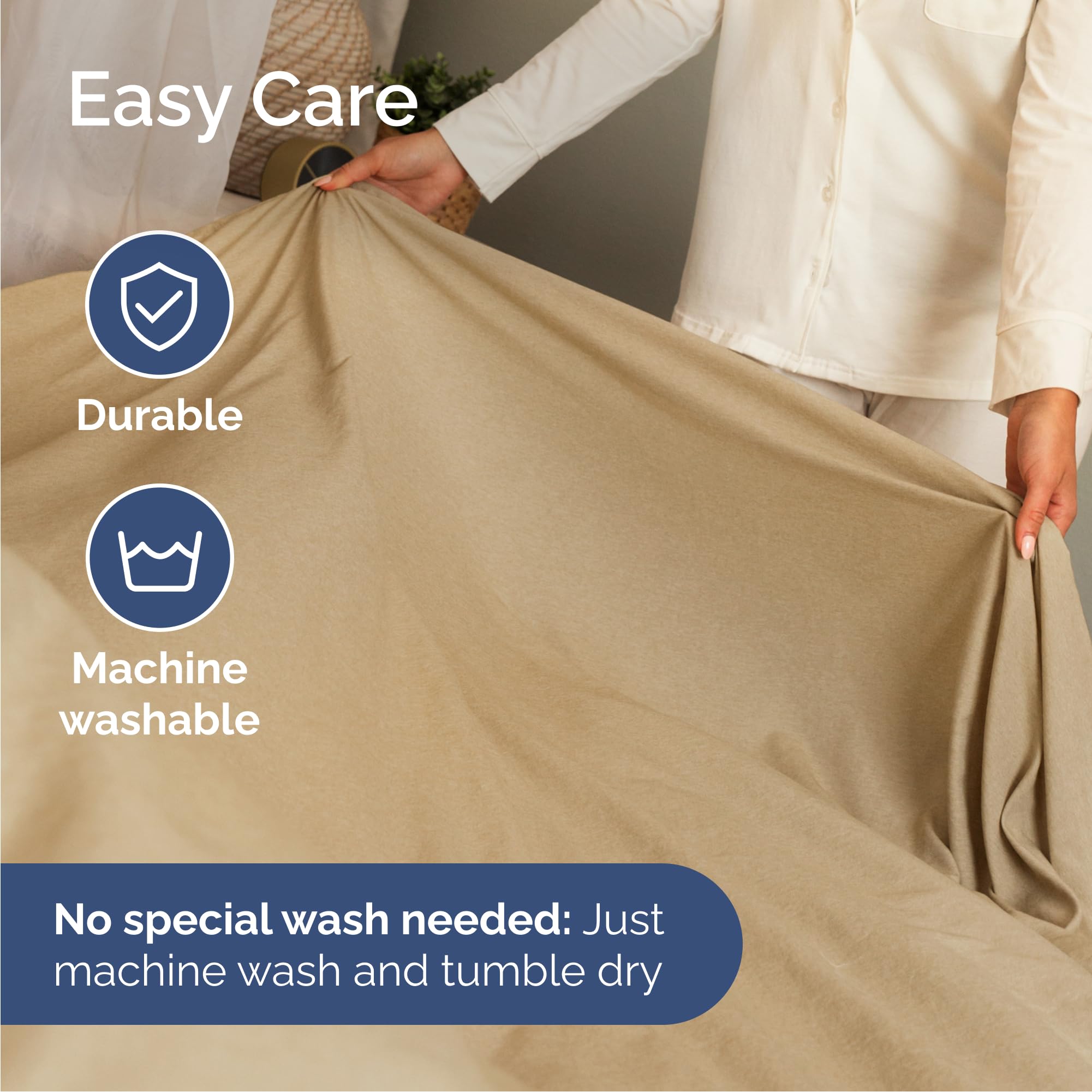 CGK Unlimited soft-touch sheets feel silky and comfortable all night.