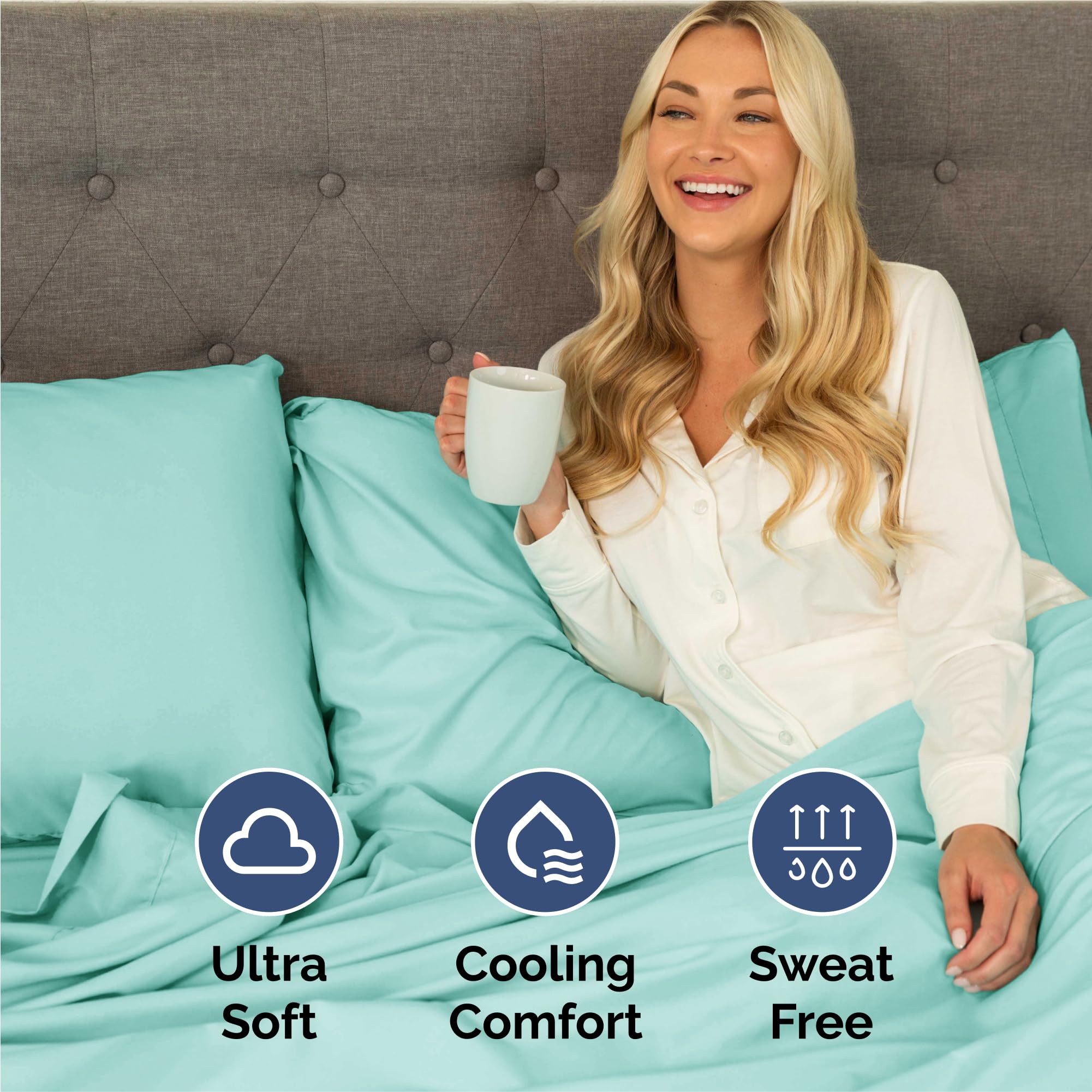 CGK Unlimited Queen deep pockets highlight secure fit on taller mattresses