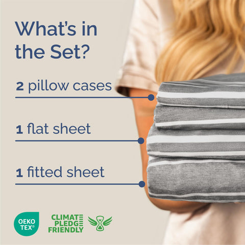 CGK Unlimited queen fitted sheet with deep-pocket 16 inches for secure fit.