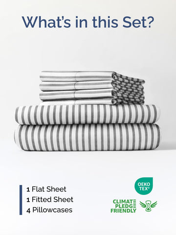 CGK Unlimited queen flat sheet showing soft microfiber weave for luxurious comfort