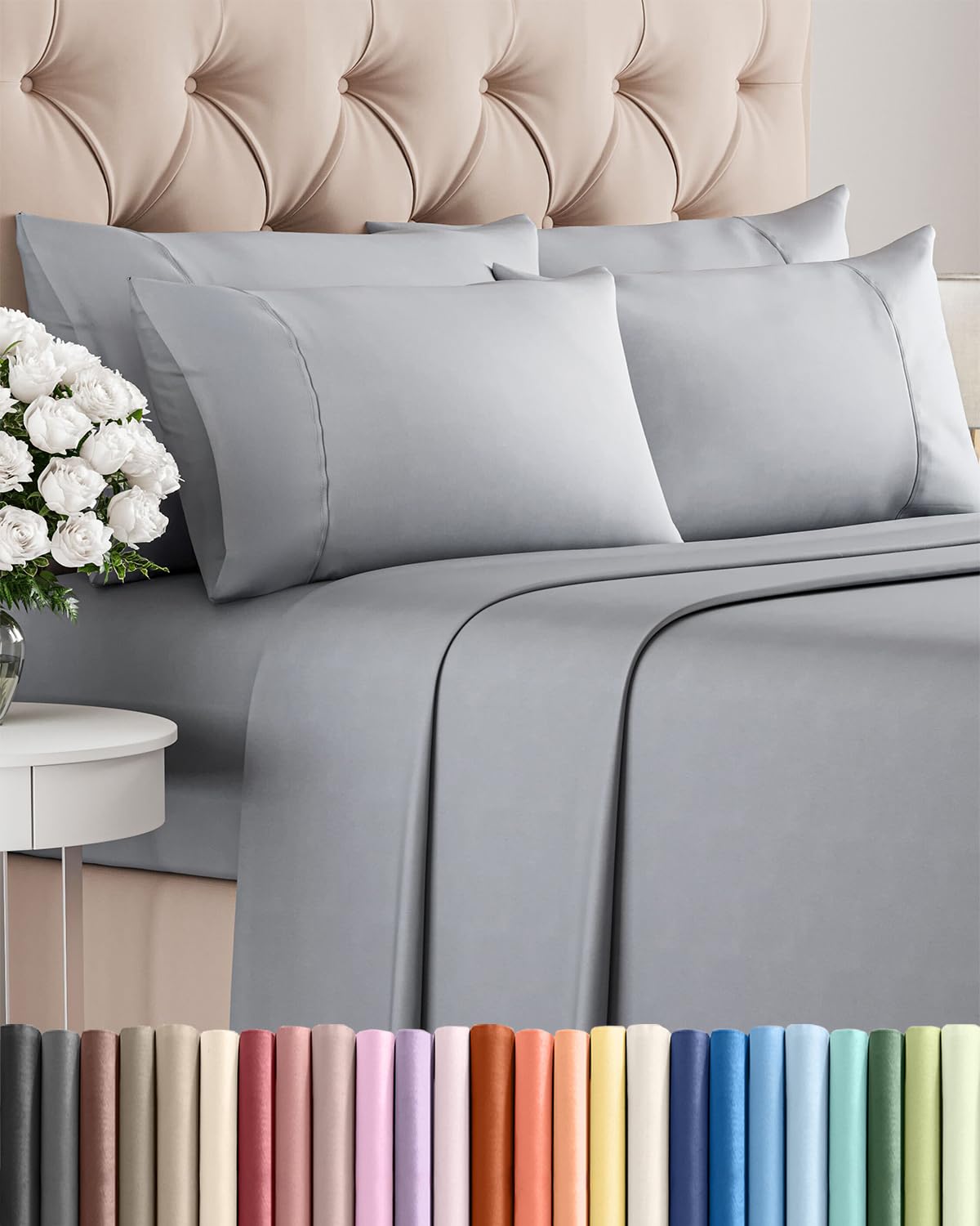 CGK Unlimited Queen flat sheet offers soft, breathable cooling for comfortable sleep