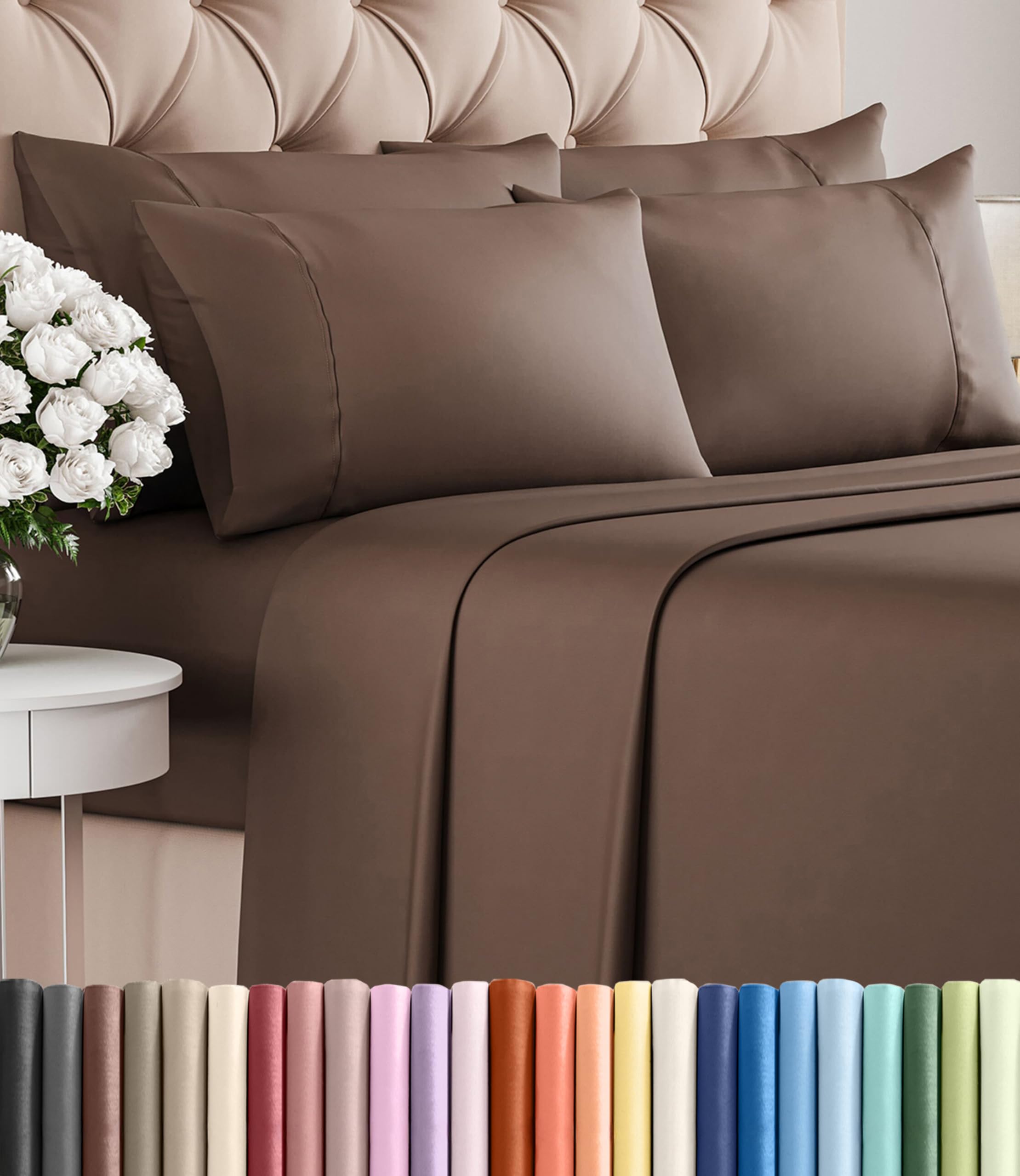 CGK Unlimited Queen flat sheet shows cooling, breathable comfort for better sleep.