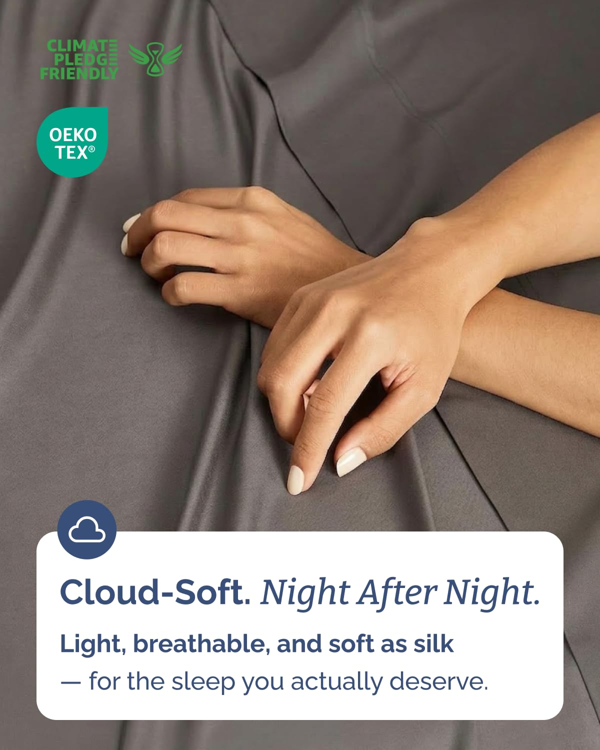CGK Unlimited pillowcases included for a complete cooling bedding set
