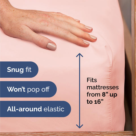 CGK Unlimited Queen Sheet Set breathable fabric close-up highlights cooling and airflow for hot nights