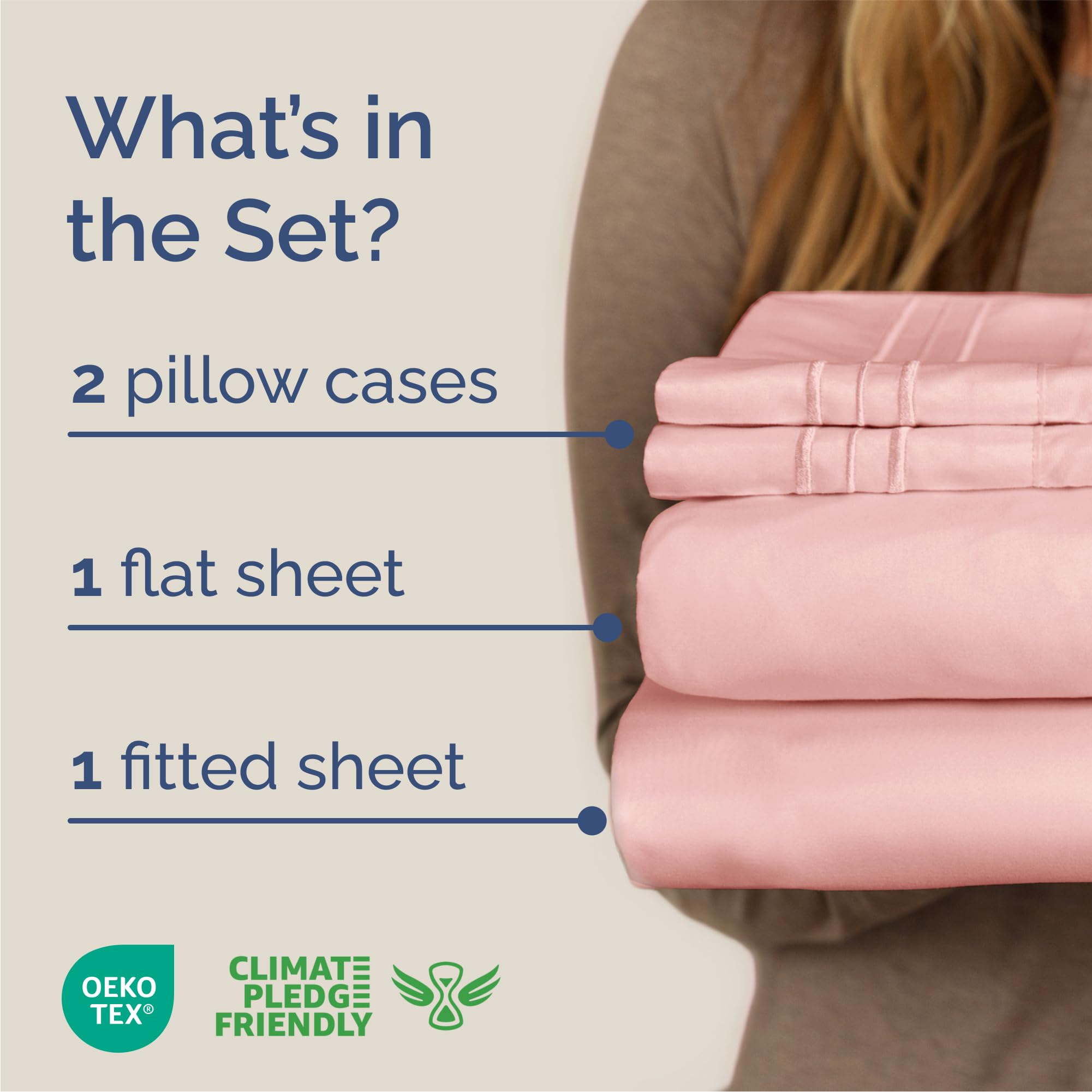 CGK Unlimited Queen Sheet Set deep pocket close-up demonstrates universal fit on large mattresses