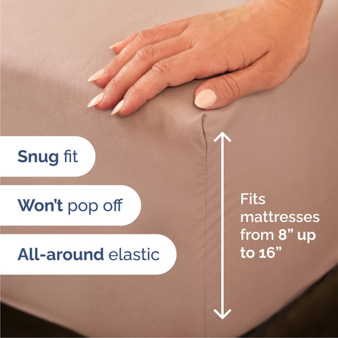 CGK Unlimited pillow cases mauve add silky softness for restful mornings.