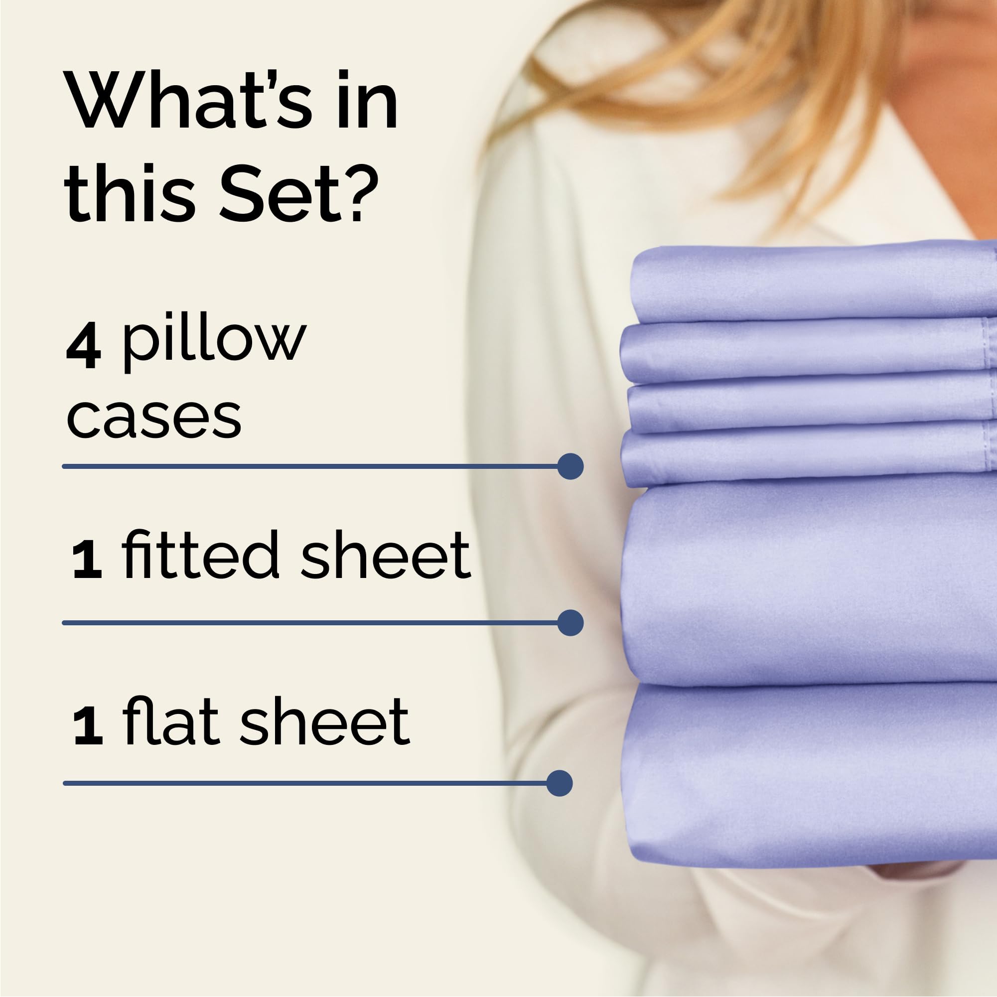 CGK Unlimited pillowcases arranged to highlight silky-soft texture