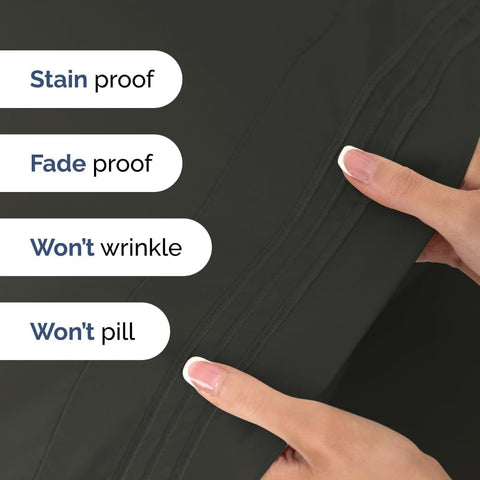 CGK Unlimited Queen Sheets on bed demonstrating elegant, wrinkle-free presentation