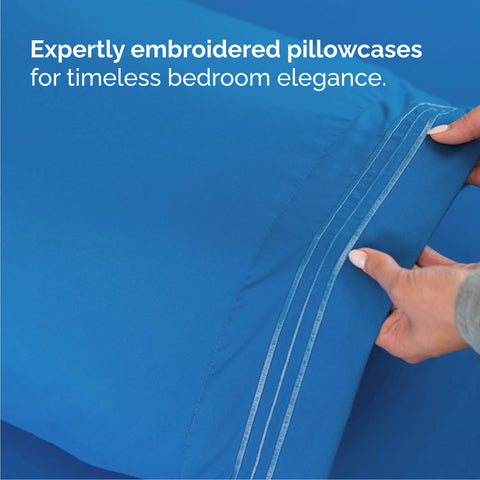 CGK Unlimited wrinkle-free finish helps keep beds neat with less ironing